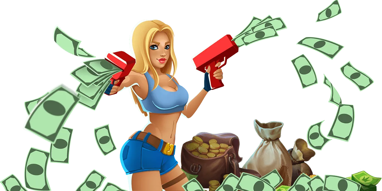 chica con dinero